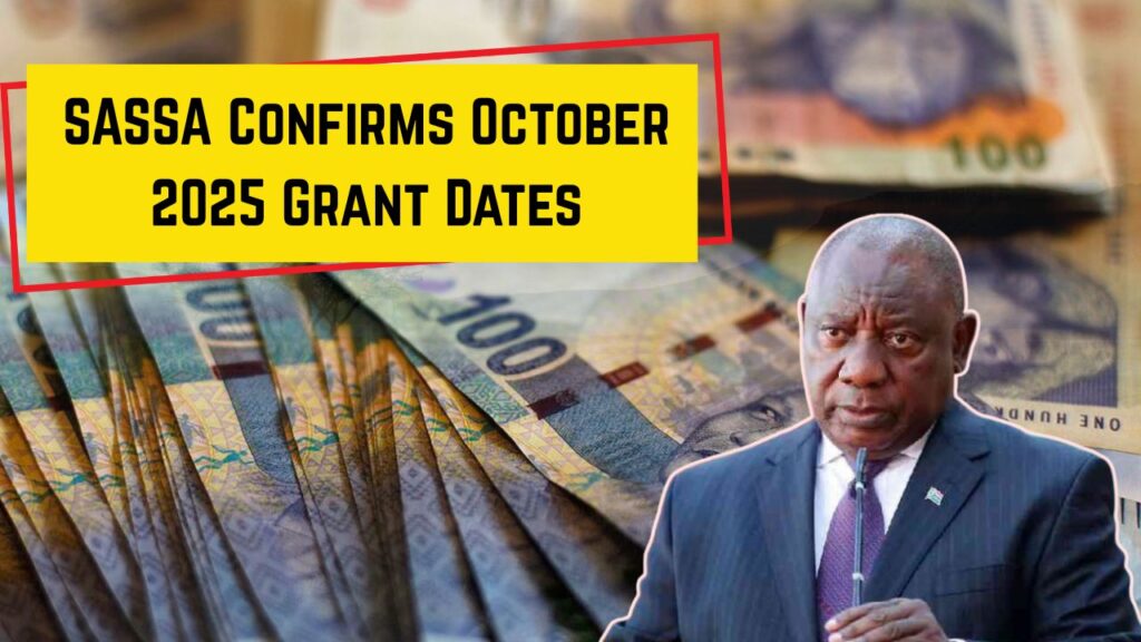 SASSA Confirms October 2025